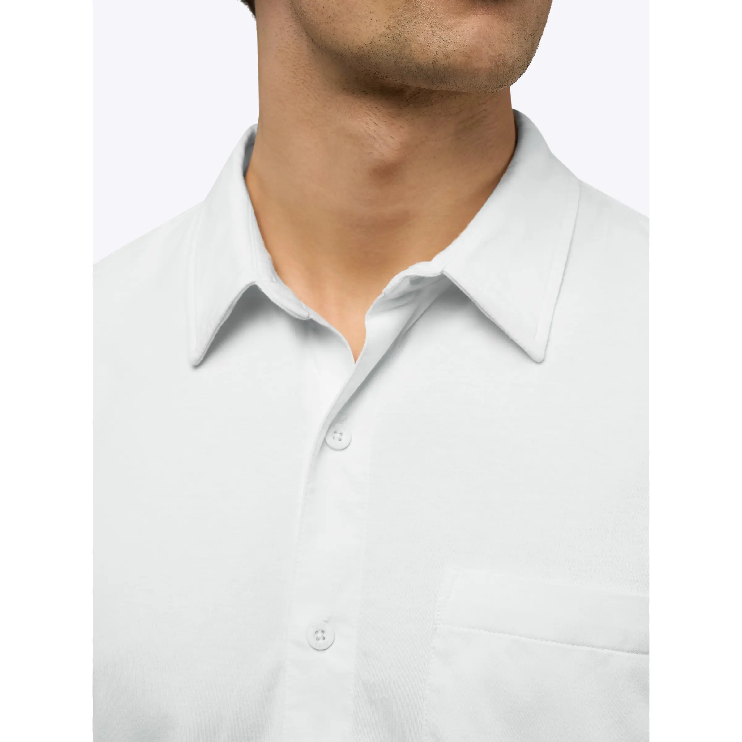 Cuts | Men's AO Fitted Short Sleeve Button Up Shirt | Polyester Cotton  Blend with Curve Hem and Chest Pocket | Wrinkle Resistant - TikTok Shop