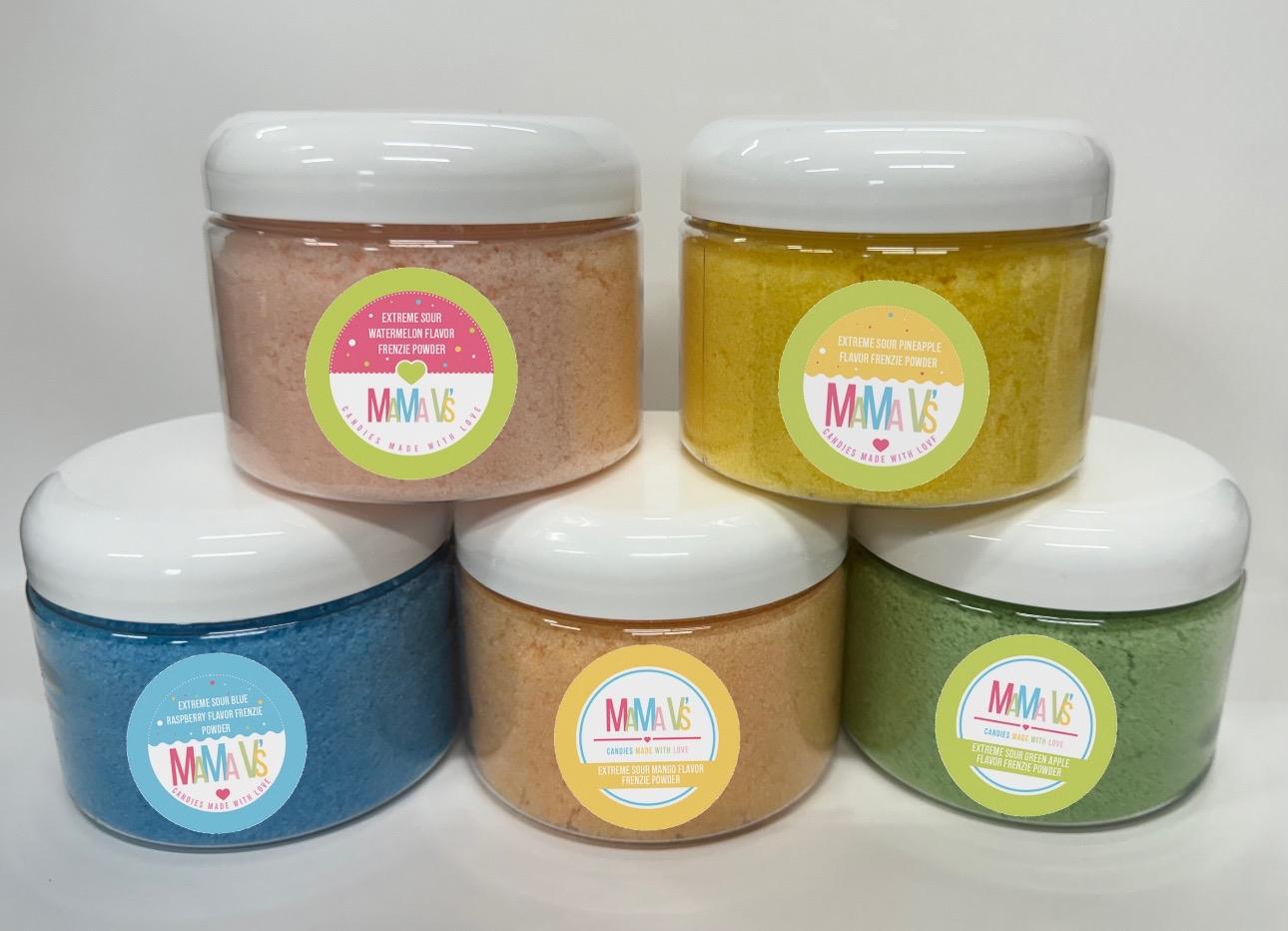 FLAVOR FRENZIE POWDER- MAMA V'S VIRAL– Extreme Sour, Sweet, Sour, INSANE Flavor! Perfect for Candy, Snacks, Fruit & Rim Dips - TikTok Viral Favorite