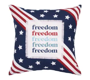 Freedom Star Throw Pillow by Valerie