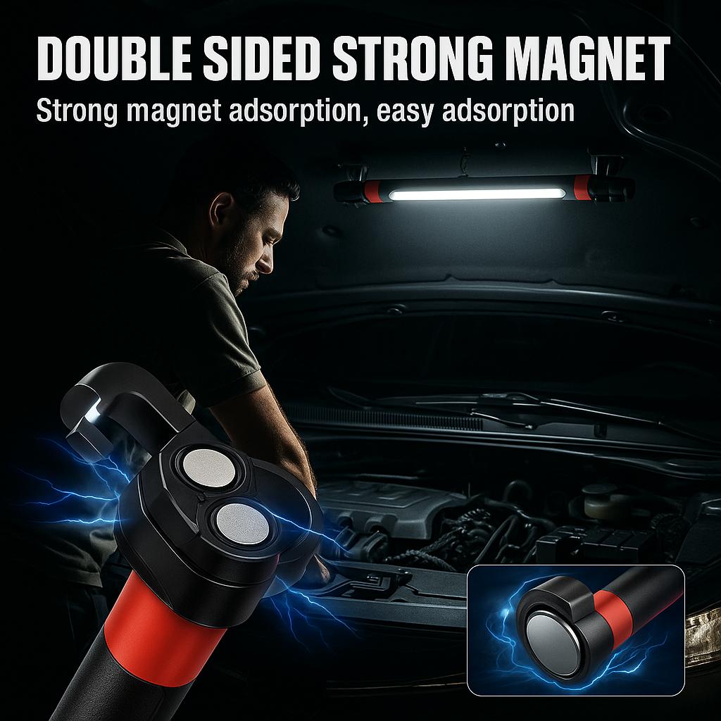 2026 New Magnetic Work Light, Under Hood Work Home Light Accessory Bar Rechargeable LED Work Light Bar, Under Hood Mechanic Light for Mechanic/Car Repairing/Garage