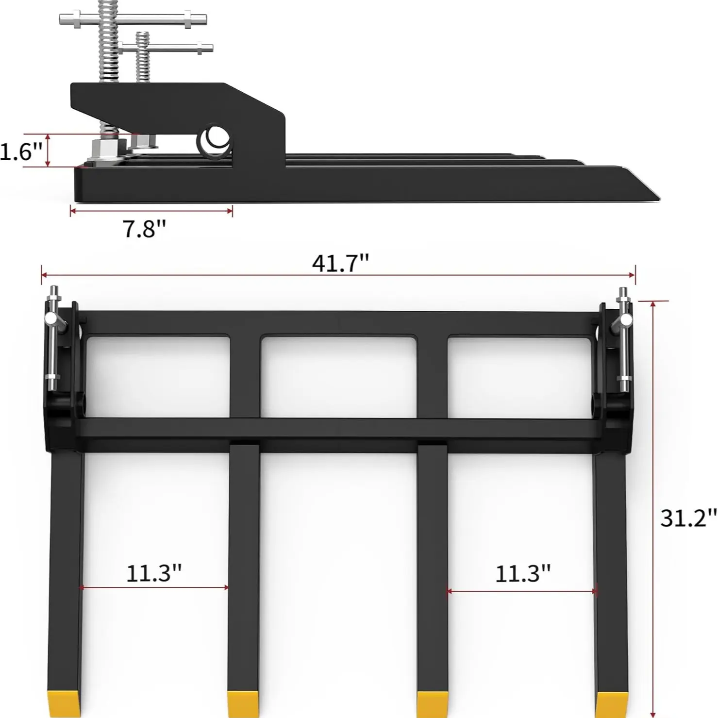 4 Debris Forks - 48" 2500 lbs  
