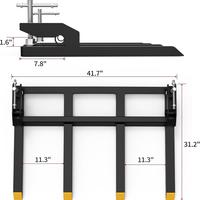 4 Debris Forks - 48" 2500 lbs  