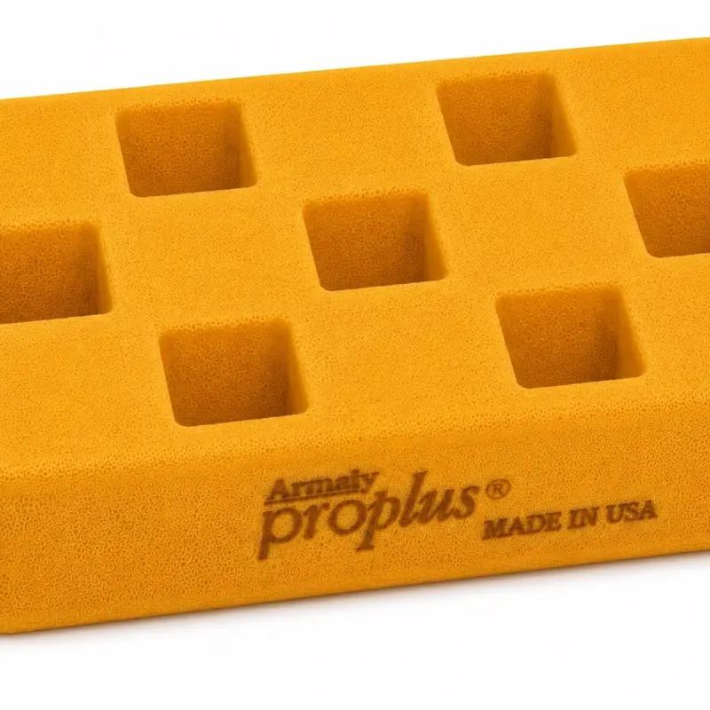 ARMALY PRO PLUS Yellow/Chartreuse Epoxy Sponge with Checkered Design 7x5x2 inches ASMR Squeeze Cleaning Pad for Squeezing