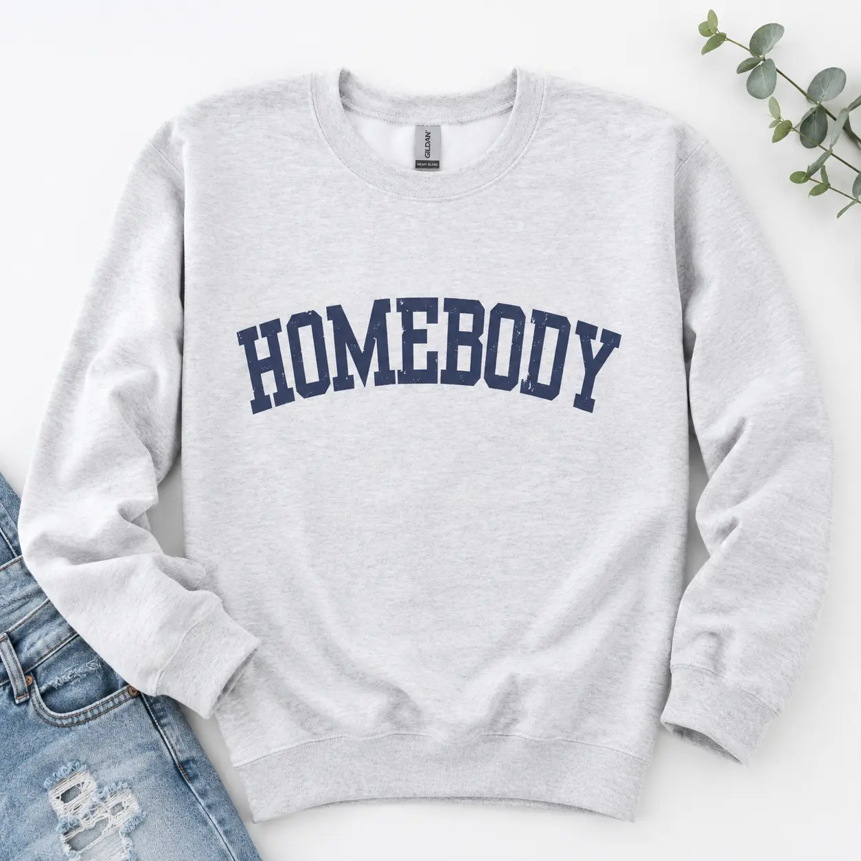 (Sale Off Up To 50%) Homebody Cozy Sweatshirt, Funny Sassy Crewneck, Cute Trendy Sweatshirts, Casual Graphic T-shirt, Full Color, For Men, For Women, Casual, Classic Fashion, Tee Print - TrendWear USA