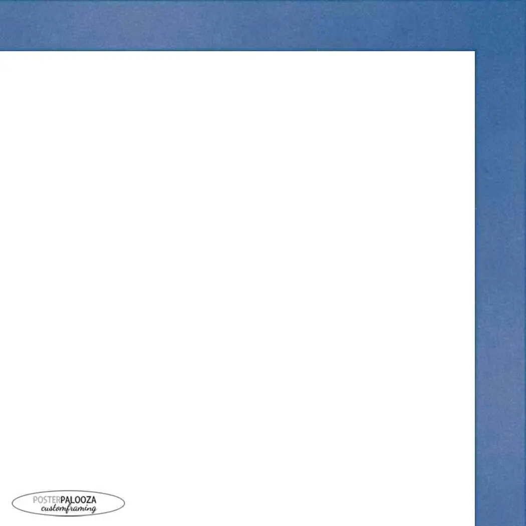 11x17 Classic Modern Blue Picture Frame - UV Acrylic, Foam Board Backing, Hanging Hardware