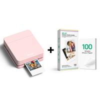 PP01 Pink+100 Sticky Photo Sheets