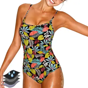 【La LiVita】Period Swimwear for Teens One Piece Ultra-Thin Quick-Dry Leakproof Tummy Control Swim Suit ，Multi