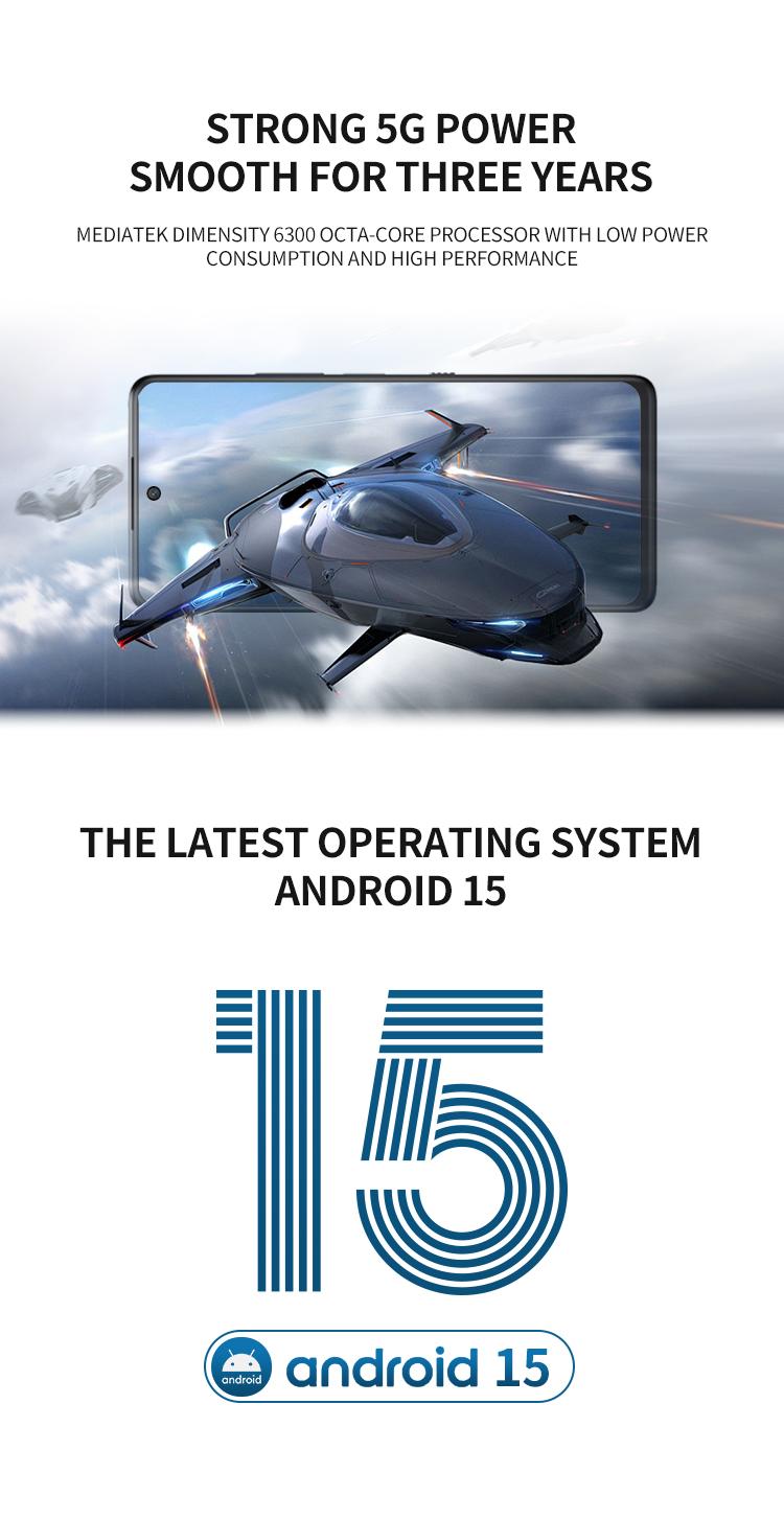TCL 60 XE NXTPAPER 5G Cell Phone 128GB Unlocked Android Smartphone 6.8" 120Hz Paper-Like Display Anti-Glare Low Blue Light AI Features 5010mAh Battery 8GB RAM + 8GB Expansion Space Blue