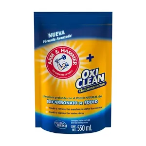 Detergente Líquido Arm & HammerTM+ OxiCleanTM Quitamanchas sin cloro 550 ml