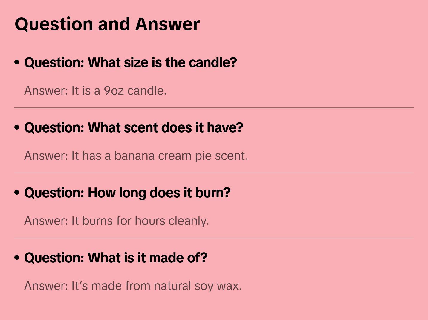 Banana Cream Pie Candle 9oz