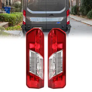 KQQIO Pair Tail Light Compatible with 2015-2024 Ford Transit 150 250 350 350HD E-Transit Replacement for CK4Z-13405-G CK4Z-13404-K FO2800242 FO2801242 Rear Taillights Lamp Driver & Passenger Side