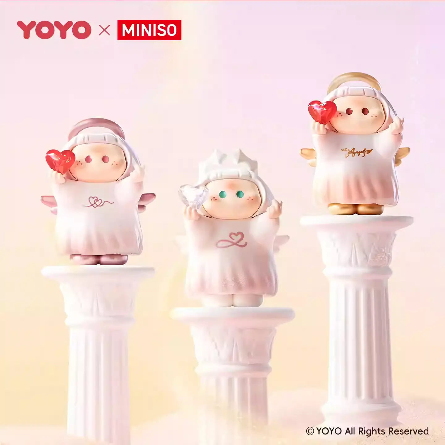 [Summer New Product] MINISO YOYO Ring Cupid Series Iconbox Figure Right-Right Sauce Blind Box
