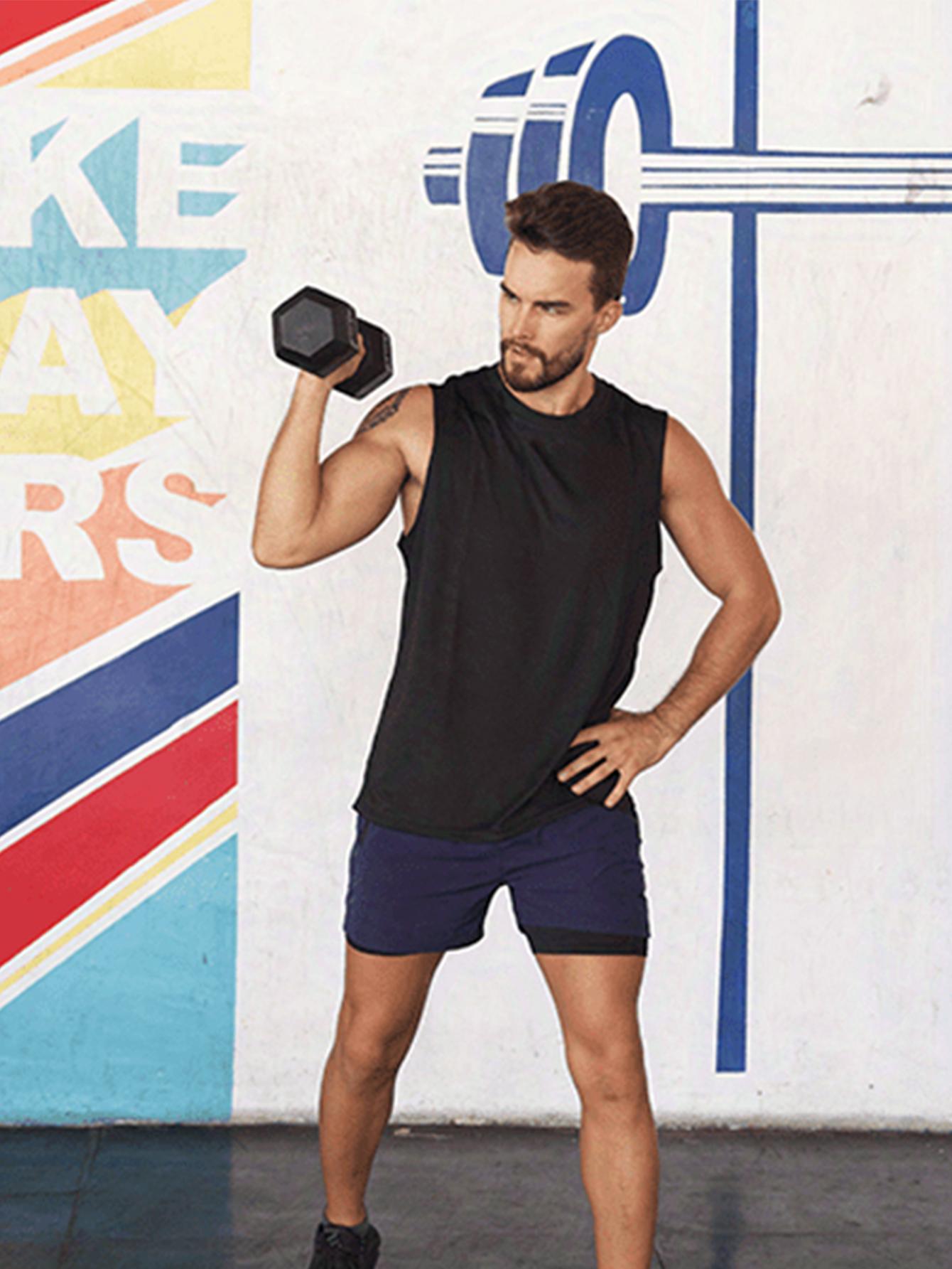 Men's 5 Pack Running Tank Tops Breathable Workout Muscle Sleeveless T-Shirts Summer Gym suitness Vests Quick Dry Tops Training Bodybuilding Shirts