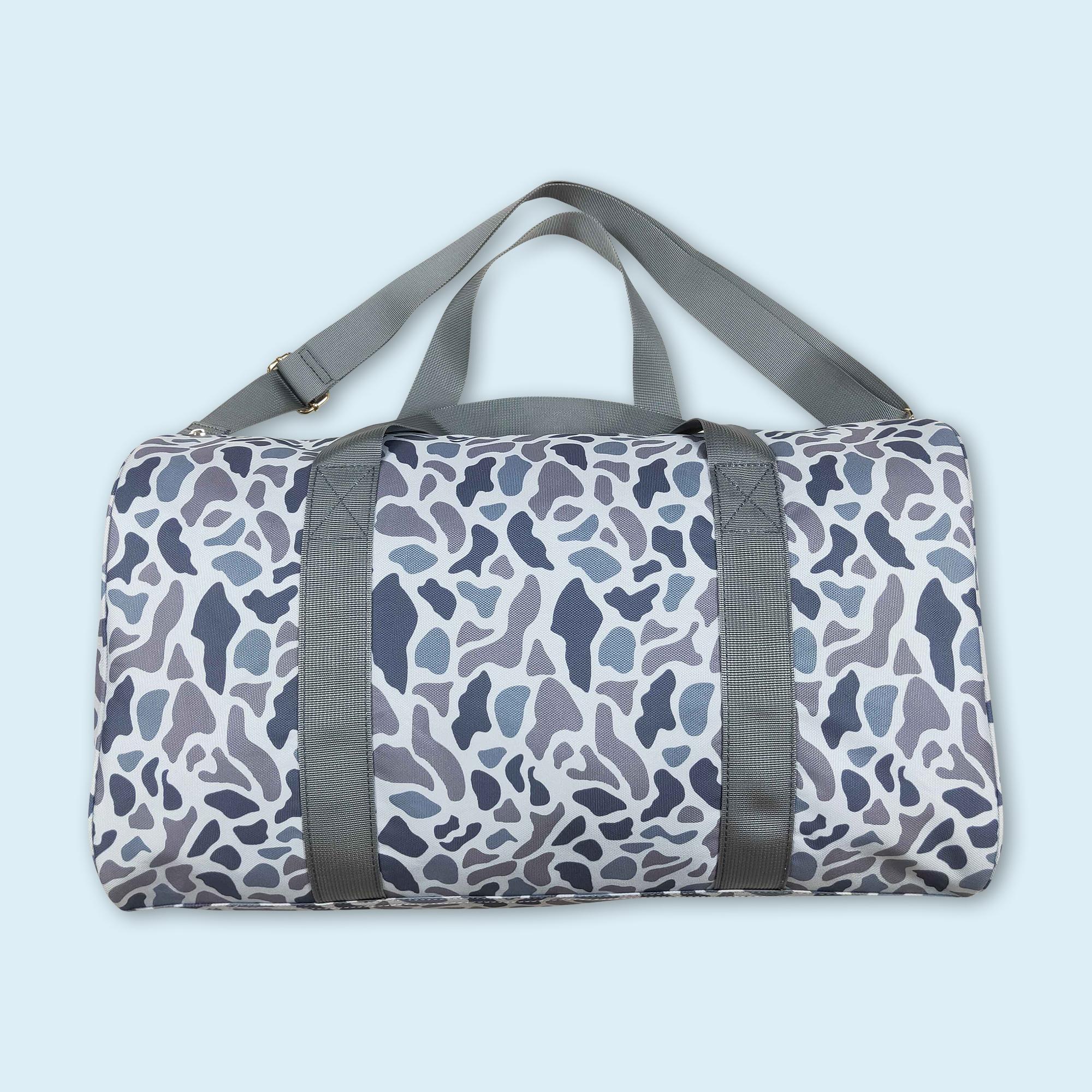 Camouflage print sports duffel bag adult travel bags