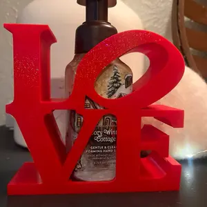 LOVE Sign Bath & Body Dispenser Holder