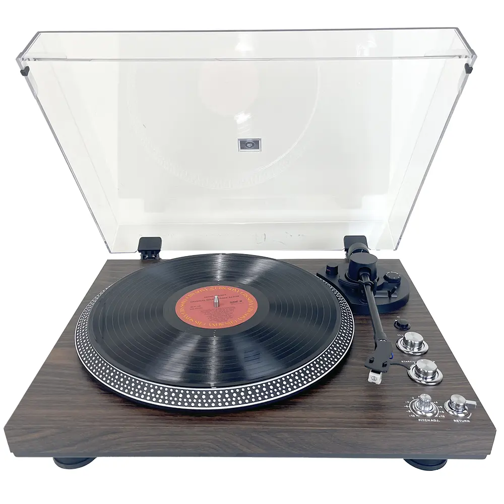 Record Player, Wireless Audio Turntable, Vintage Vinyl Turntable, Belt Drive Turntable, Preamplifier, 33 Or 45 RPM, RCA Line LP Vinyl Record Player