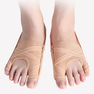 1 Pc Bunion Corrector, Adjustable Big Toe And Tail Toe Separator Bunion Splint Brace, Bunion Socks Wear With Shoes Splint Sleeve Spacer Separator Hammer Toe Corrector For Left And Right Foots
