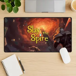 Slay the Spire Mouse Pad, Roguelike Card Game Desk Mat, Indie Gaming Extended Desk Pad, Stitched Edge Non Slip Gift