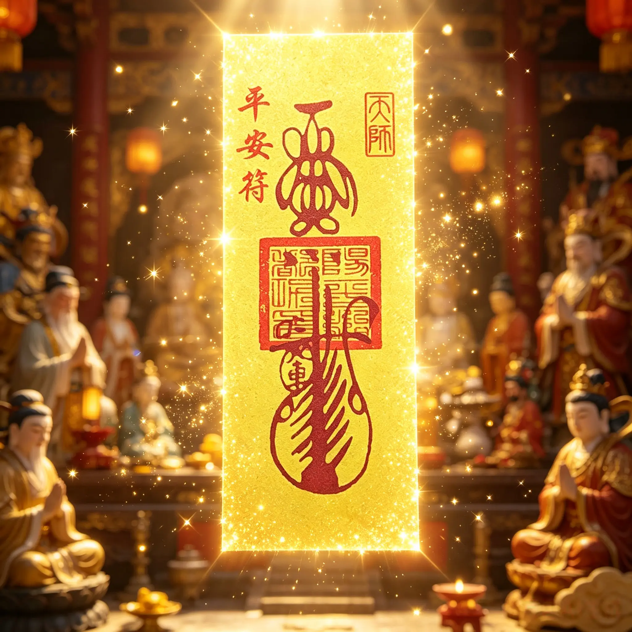Traditional Oriental Paper Display Art Card Fashion Accessory - Taoist Symbols, Classic Motifs, Amulet Charm, Unisex Adult Decoration, Desktop Decorative Ornament, Room Decor Ornaments