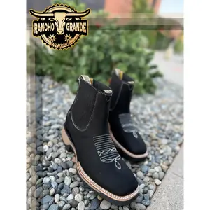 880 Black Nobuck Leather Square Toe Chelsea Boots ankle casual Ultra Lightweight