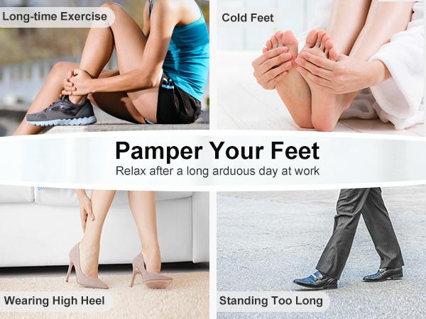 Foot Massager Machine with Heat, Gifts for Women Men,  Deep Kneading Massage,  Multi-Level Settings for Home, Office Use Relaxing Comfort