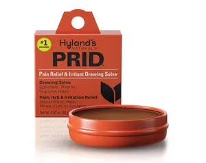 Hyland's PRID Drawing Salve, Topical Skin Irritation Relief, For Splinters, Thorns, Ingrown Hairs, Itch Relief for Bug Bites, Boils, Minor Cuts and Scrapes, 18 Grams
