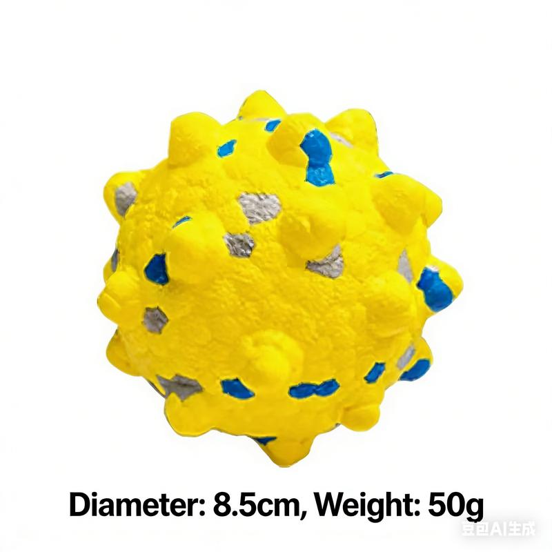 Indestructible Dog Toy Ball: Perfect for Chewing, Dental Hygiene and Silent Play