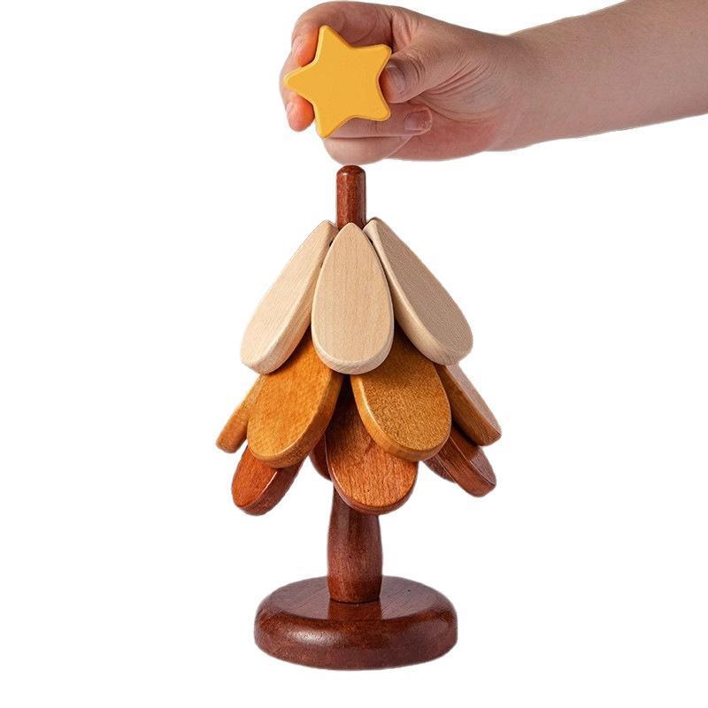 Wooden one tree coaster Solid wood home desktop decoration Dishes and dishes Insulation mat Water cup Drink placemat festival display Festival gift Christmas gift