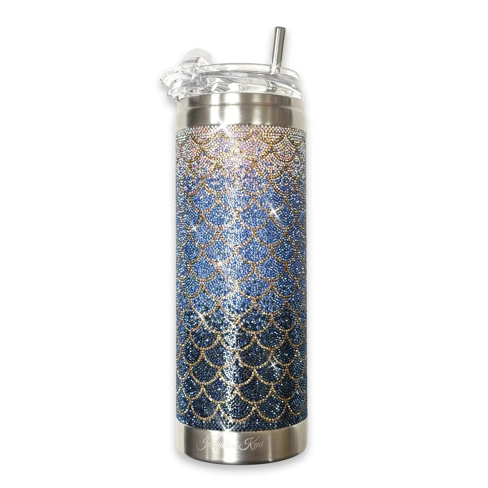 BLUE LAGOON MERMAID CRYSTAL TUMBLER