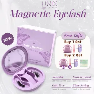 Unix Beauty Soft Magnetic Eyelashes Version 3 Upgraded Softer Lighter Makeup Cosmetic Reusable Easy Removal Glue Free