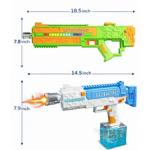 2026 New Battle Water Gun PowerfulElectric Water Gun, Water Blaster Automatic SquirtGun with Glowing Muzzle 380cc High Capacity, Upto 33 FT Range, Outdoor Summer Party ToyOutdoorFun for Adults &Kids Toys