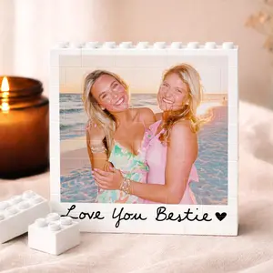 Custom Photo Building Block for Best Friend, Best Friend Birthday Gift, Birthday Gift for Her,Galentines Day Gift for Her, Bestie Photo Gift
