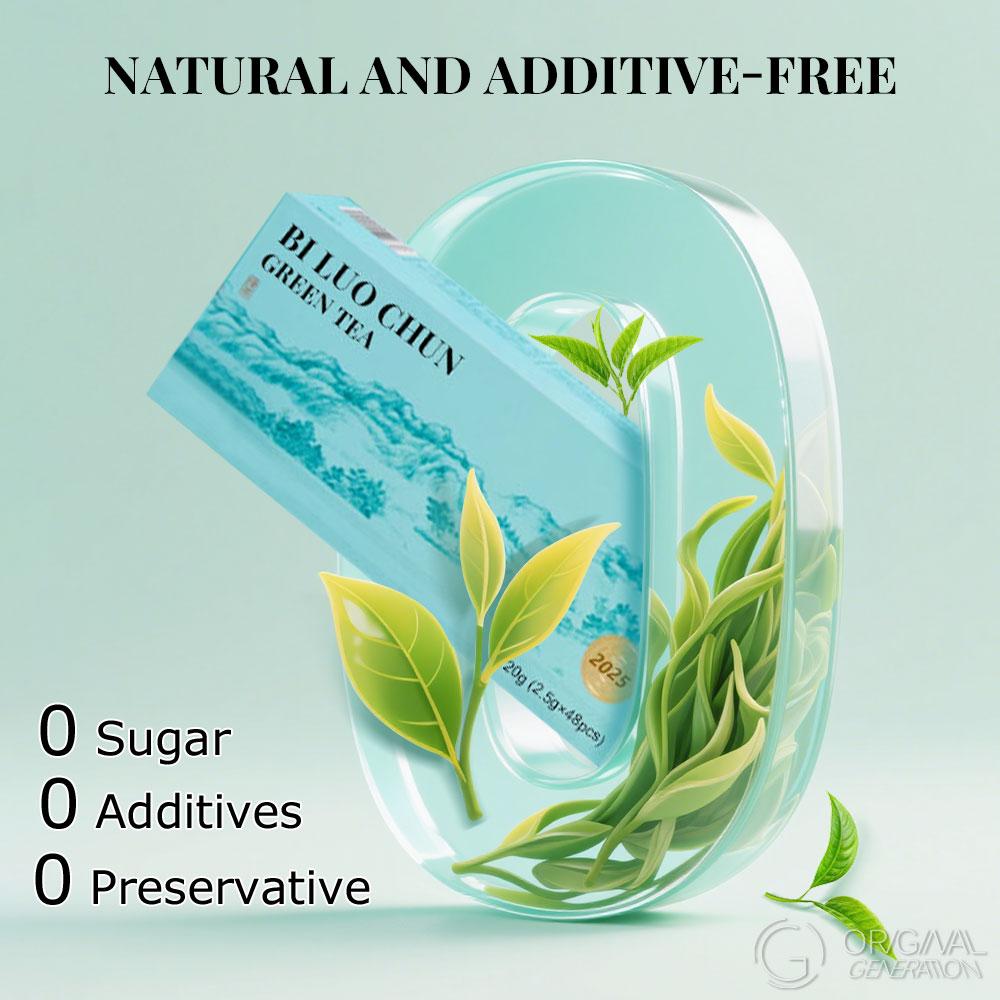 2025 BiLuoChun Green Tea 120g With Magnetic Tea Separator (2.5g×48pcs) 2025 New Green Tea Pan-fried Green Tea