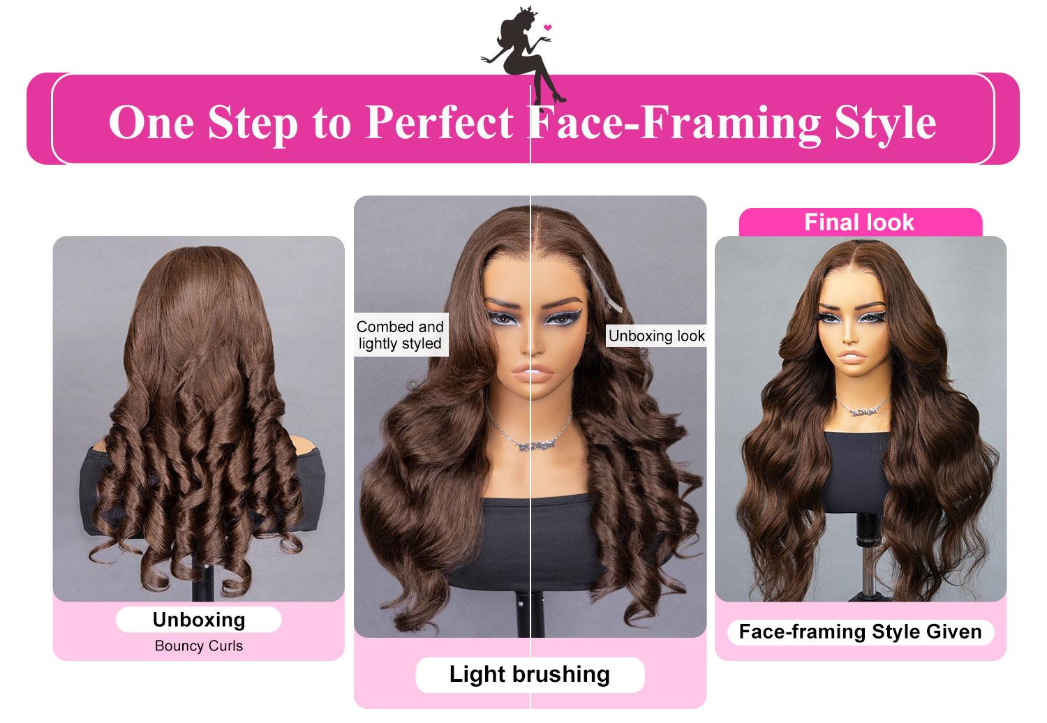 [New In] BGMgirl Layered Cut Natural Black Chocolate Brown #4 Body Wave Wear Go Wig Upgraded 7*5 Lace Closure 180% Glueless Color Wig Human Hair Wig TikTokShopfalldealsforyou TikTokShopBlackFriday SpringStatements