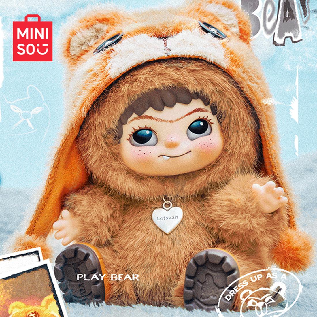 MINISO WAKUKU Plush Blind Box Party Series Cute Mystery Toy ,Plush