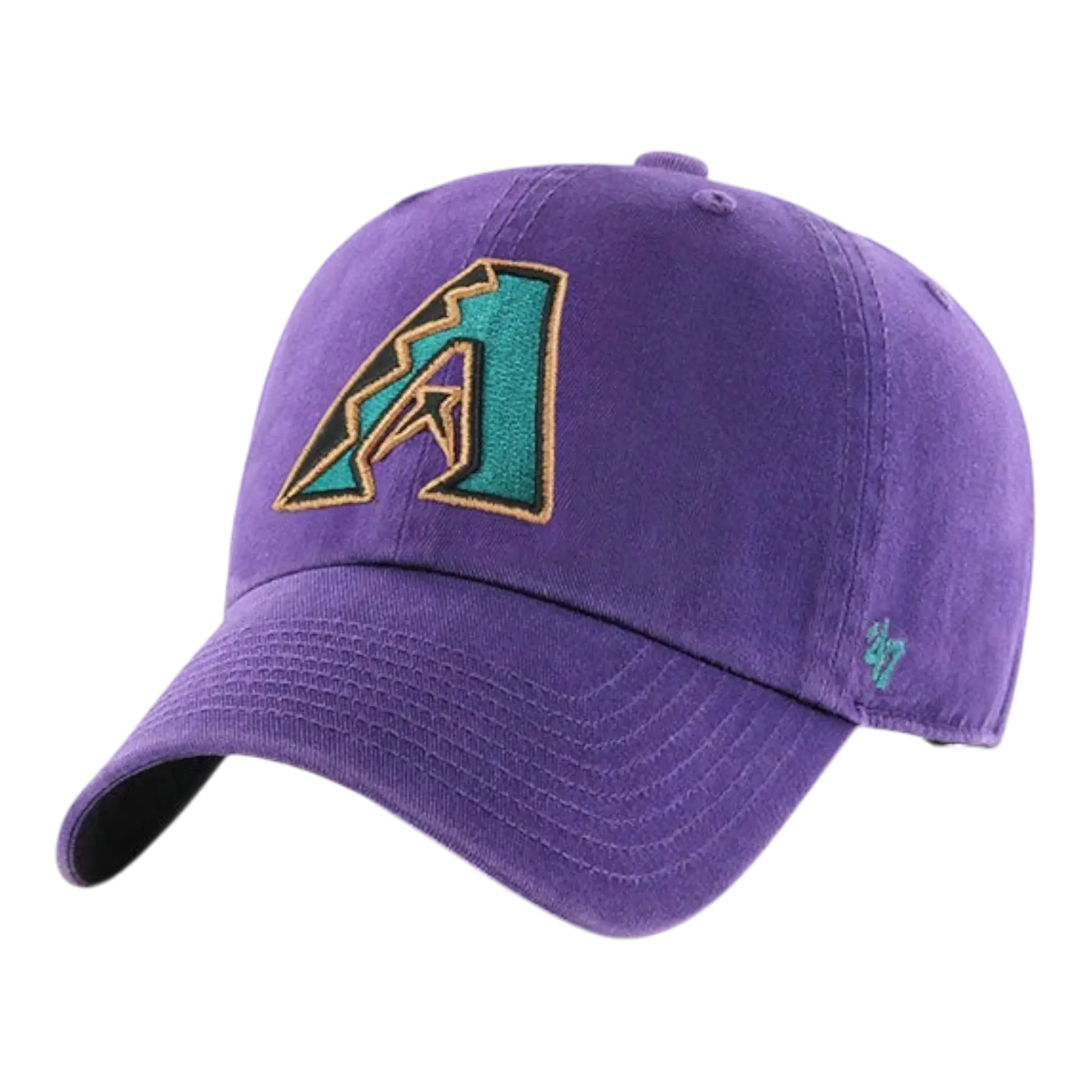47 Brand Clean Up Arizona Diamondbacks Strapback in Purple | Adjustable Cap