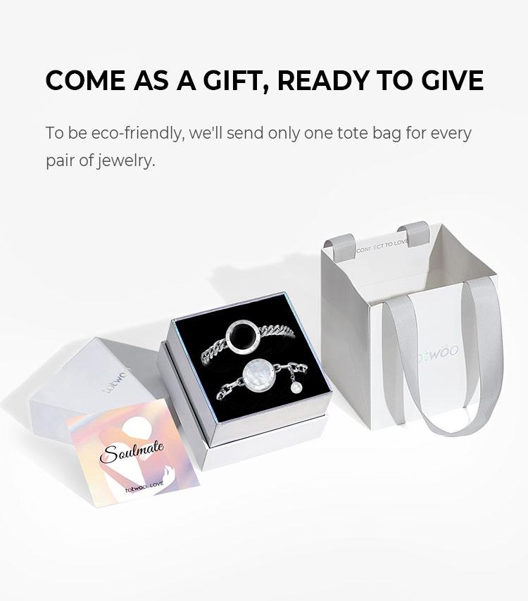 Totwoo Soulmate Touch Bracelets for Couples Vibration & Light up for Love Couples Long Distance Relationship gifts for Girlfriend Bluetooth Pairing Jewelry