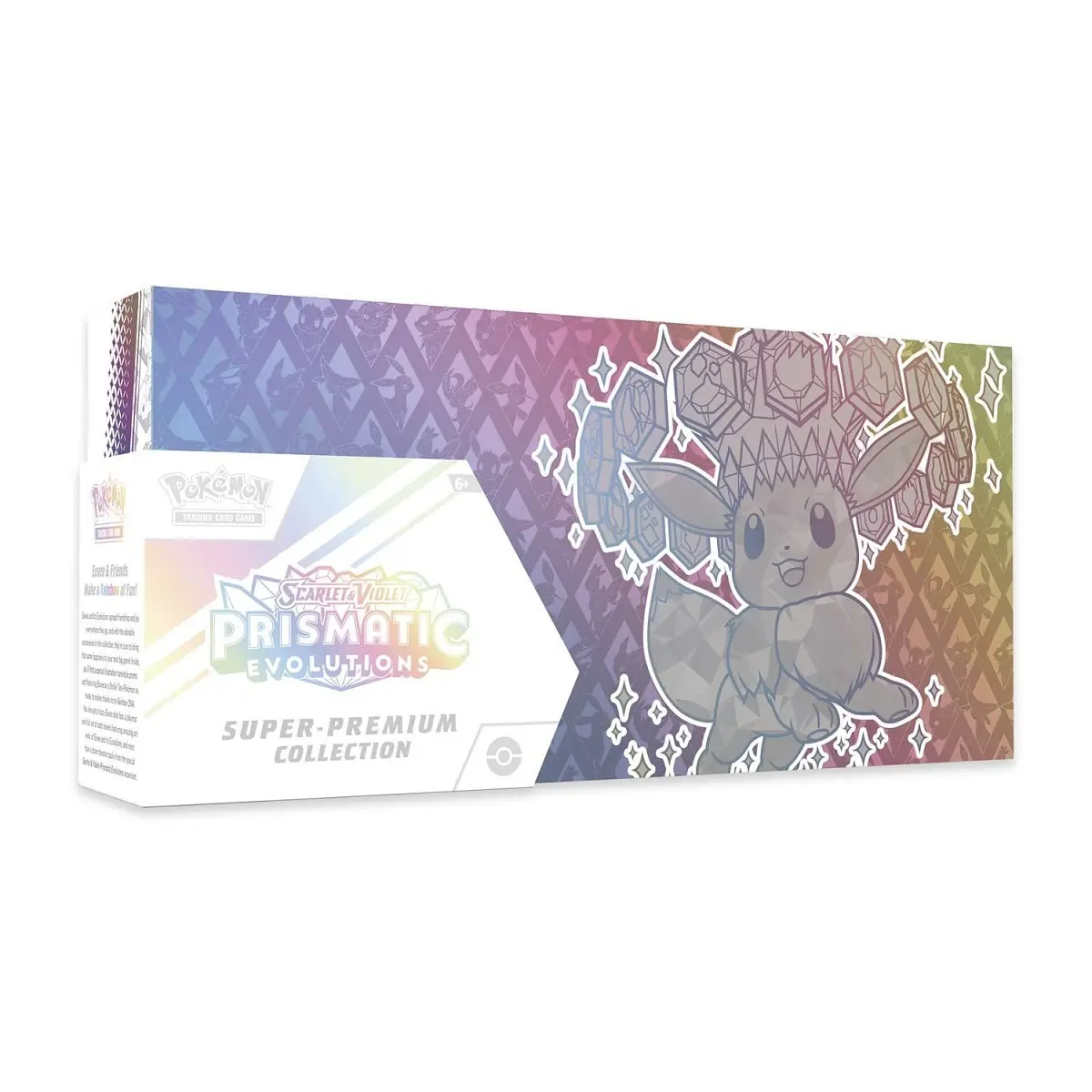 Pokemon Scarlet & Violet Prismatic Evolution Super Premium Collection 15-Packs Inside with Full Artwork Promo Card, Fuzzy Deck Box, and More than 65 Card Sleeves