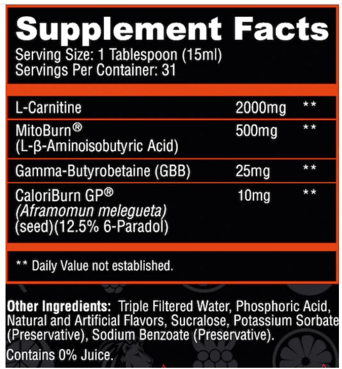 comprar l carnitine Liquid Carnitine 3000mg Plus – Old School Labs®
