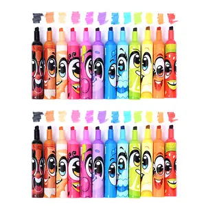 Scentos Fruit Scented Chisel Tip Markers 8 12 24 Count Kid Approved Washable Bold Colors for School Projects & Artistic Expression