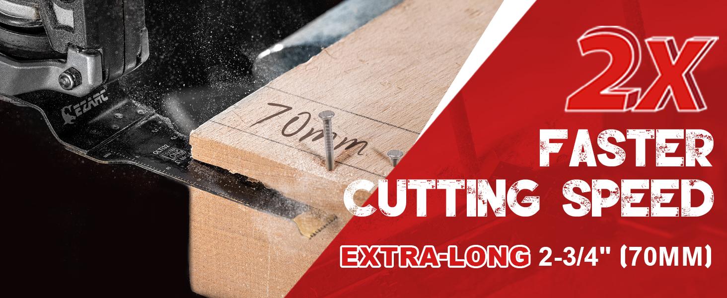 EZARC 7 Count Mixed Oscillating Tool Blades Kit, Titanium OMT Blades for Wood Nails, Metal, Plastic, Dewalt Milwaukee, metal cutter, FathersDayGift