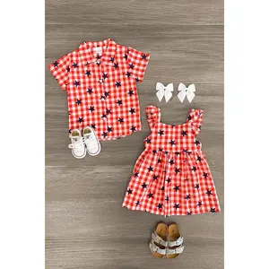 Gingham Star Top & Dress - Boy Or Girl!