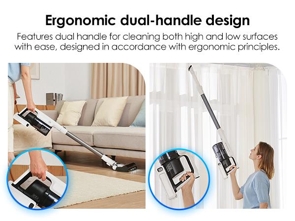 Tineco A30S Cordless Stick Vacuum Cleaner, 160W Powerful Suction, 60 Minutes Runtime, 1L Larger Dustbin, Rechargeable Lightweight and Versatile ZeroTangle Brush PureCyclone Tech LED Headlight