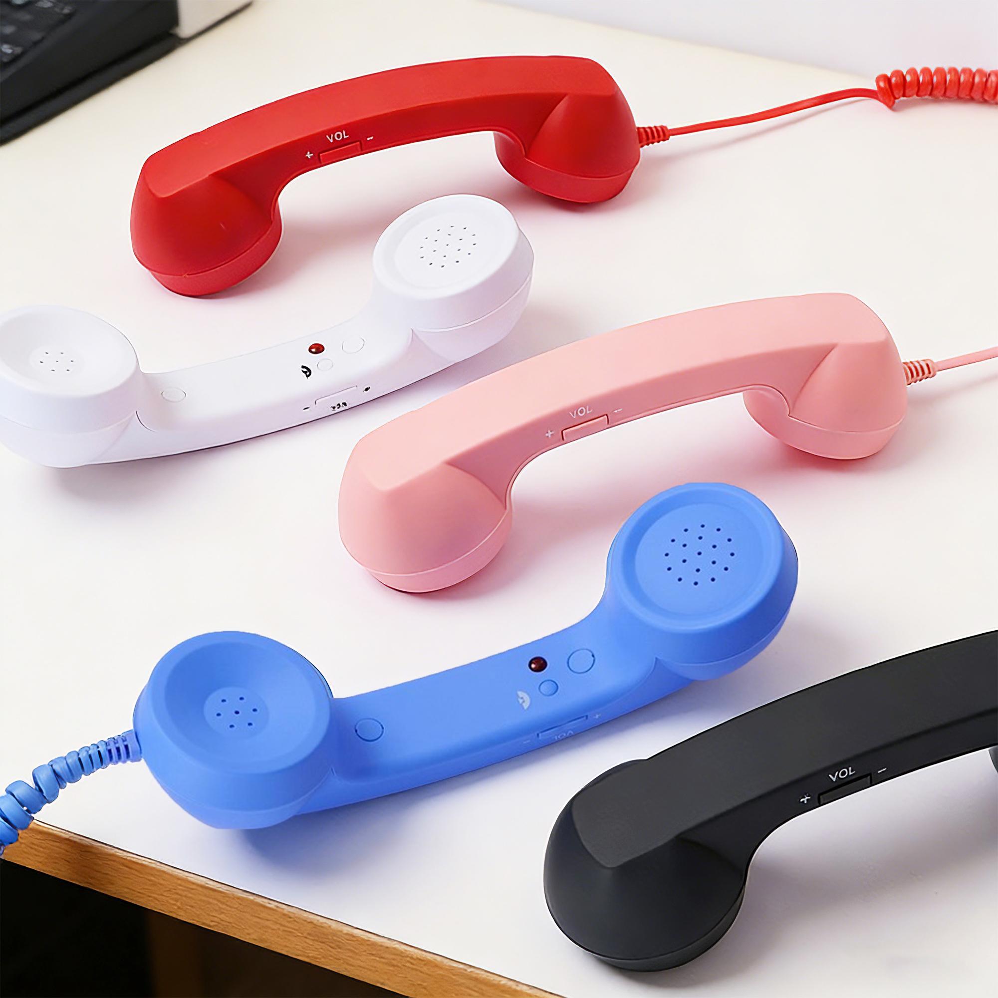 Retro Style Landline Telephone Handset - 2026 New Type-C Plug Wired ...