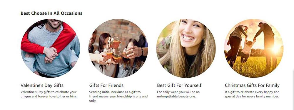 Men's and women's 26 letter necklace, square initials stainless steel necklace Men's and women's 26 letter necklace, square initials stainless steel necklace