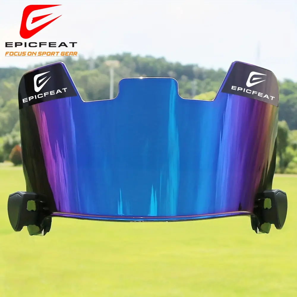 American Football Visor Kit with Flat Lens Technology, Advanced Design, Snug Fit, Transparent Lens & Enhanced Clarity for Youth/Adults Helmet Protective Gear Accessory, Perfect Fit For Helmets, Football Helmets, Versatile And Reliable