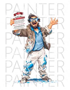 Professional Painter T‑Shirt — “Certified Professional Painter” Novelty Tee