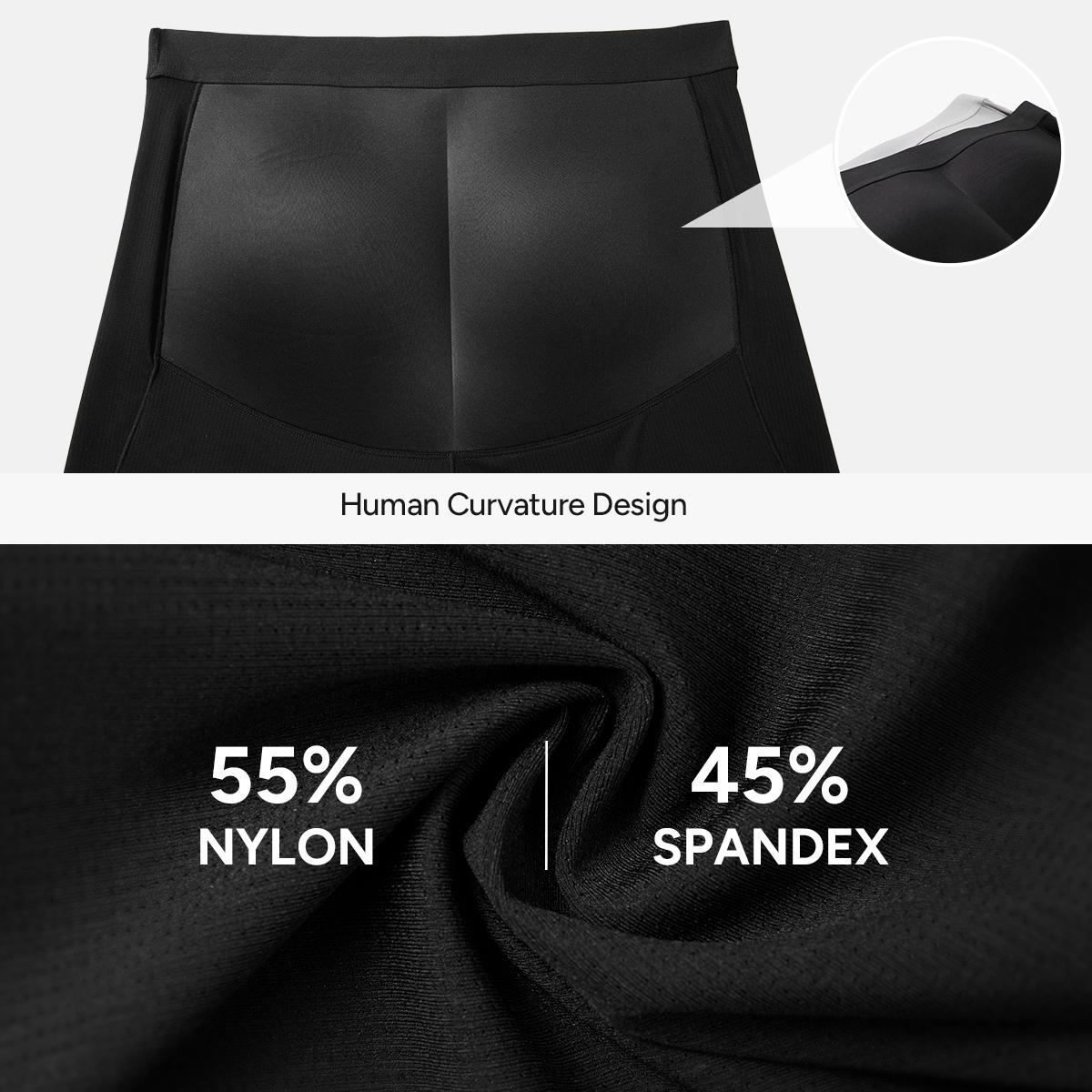 Nebility Mens 3D Butt Lift Enhancing Shapewear Boxer Briefs with Built-in One-Piece Fixed Hip Pad, Seamless Compression Underwear with High Elastic Waistband, 3D Contour Cut, Breathable Stretch Fabric for Tummy Control & Daily Support, Moisture-Wicking