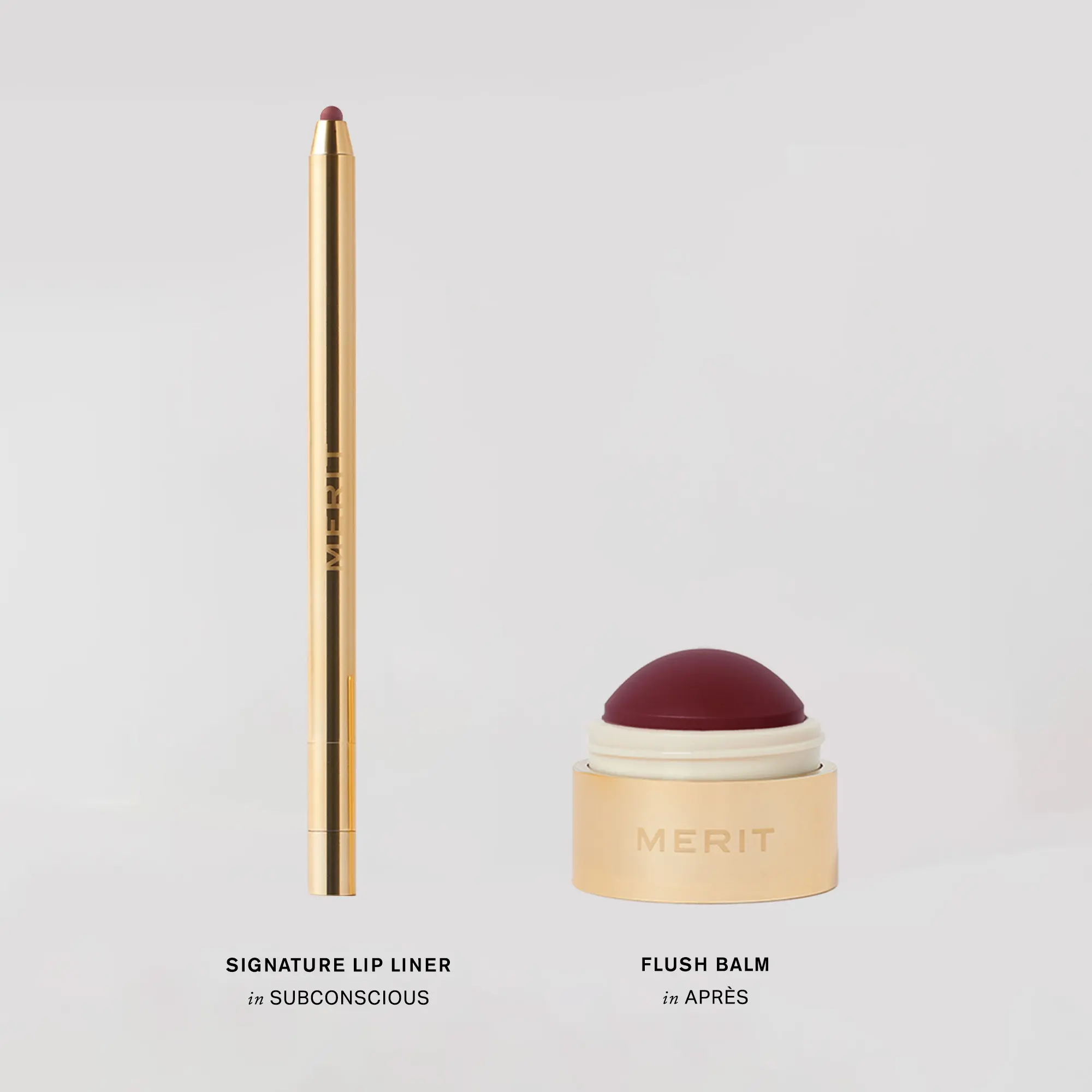 MERIT The Cool Berries Set - Lip Liner & Blush Duo