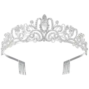 Birthday Tiaras and Crowns for Women Princess Girls Bridal Wedding Prom Queen Pageant Crystal Fashion